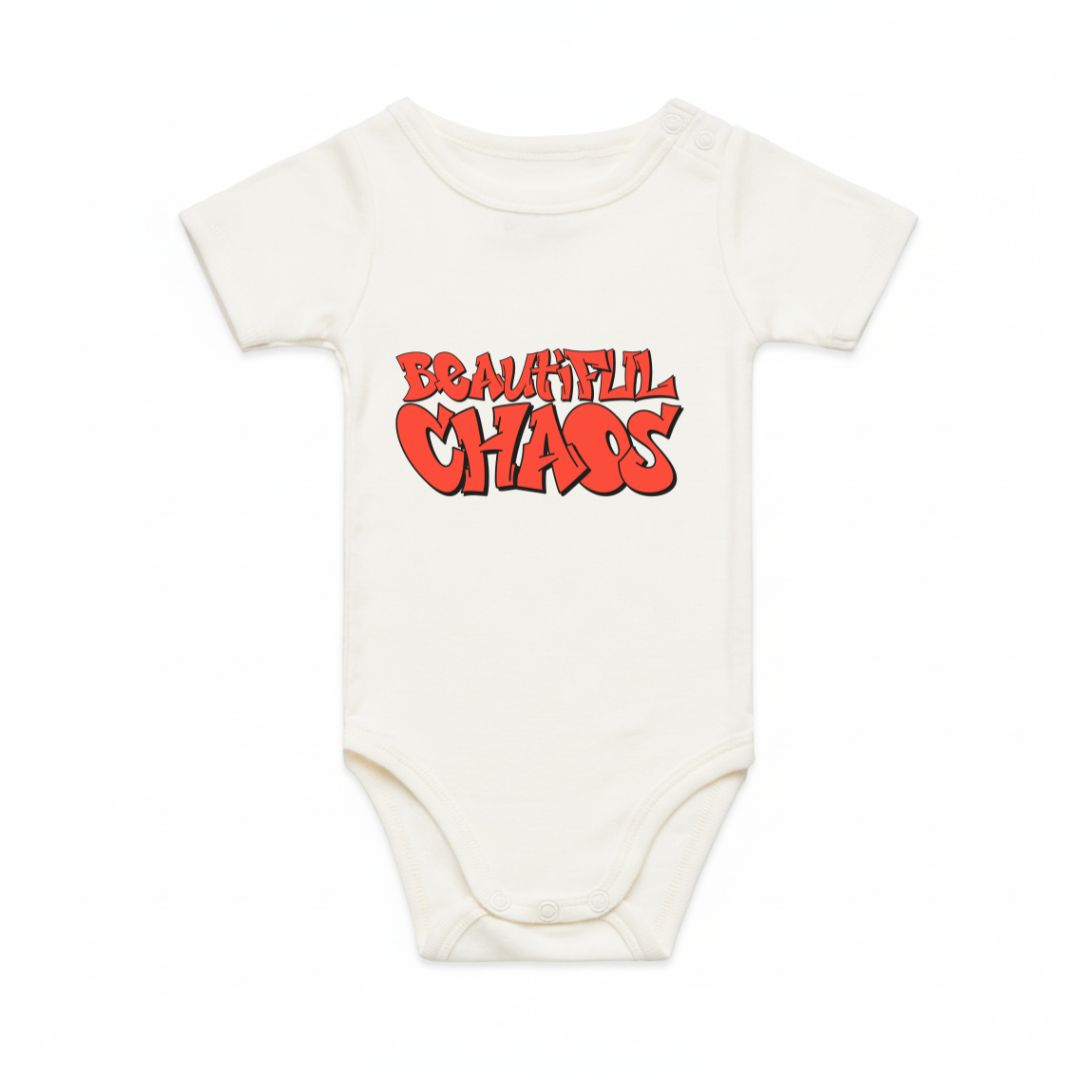 Organic Infant Street Canvas Graffiti Onesie