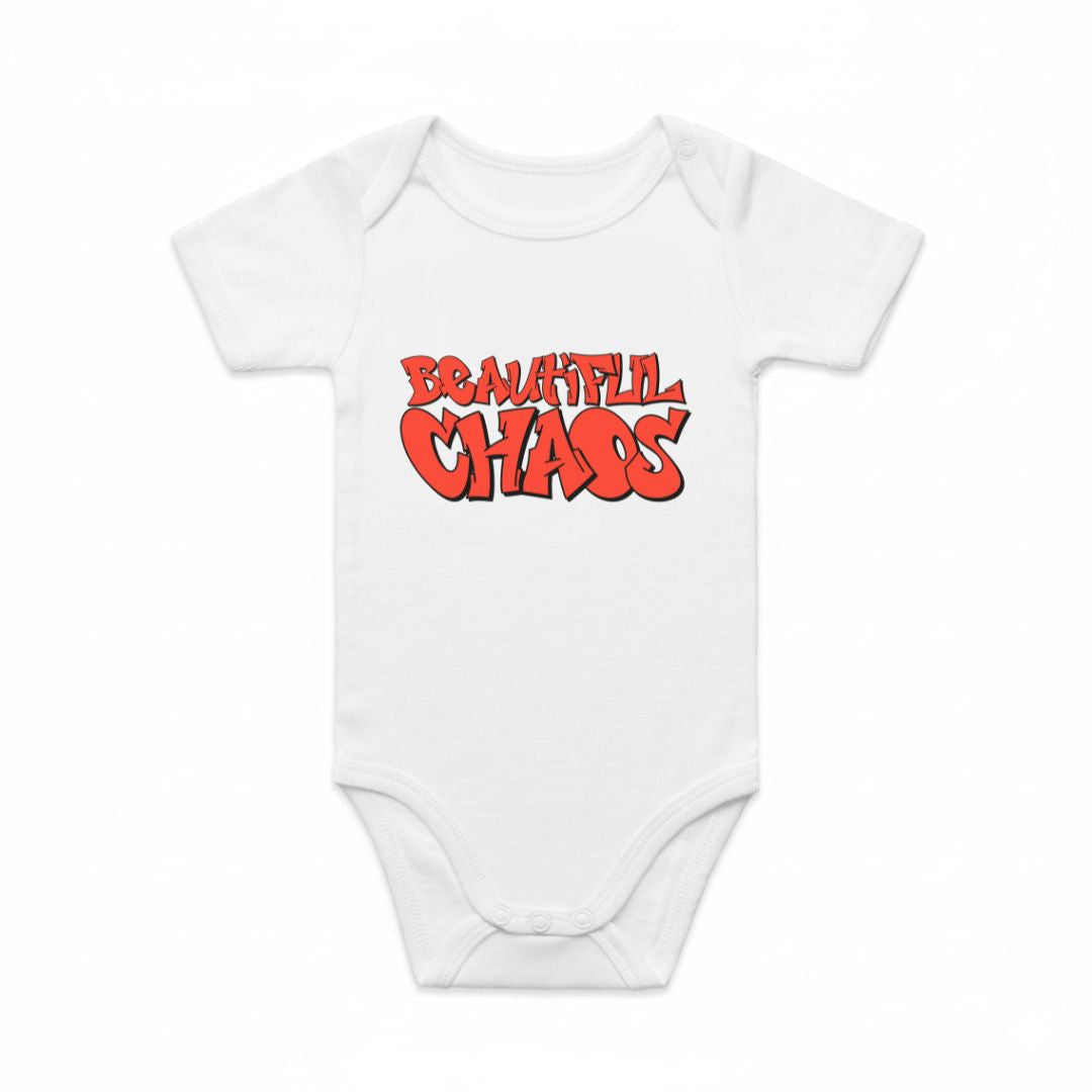 Organic Infant Street Canvas Graffiti Onesie