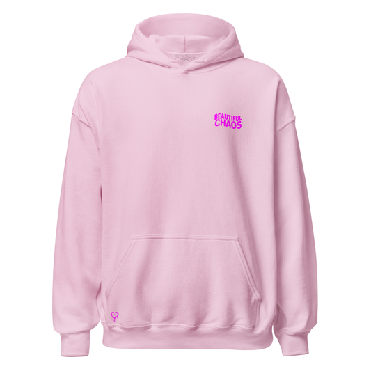 The Beautiful Chaos Impact Hoodie - Candy Pink + Neon