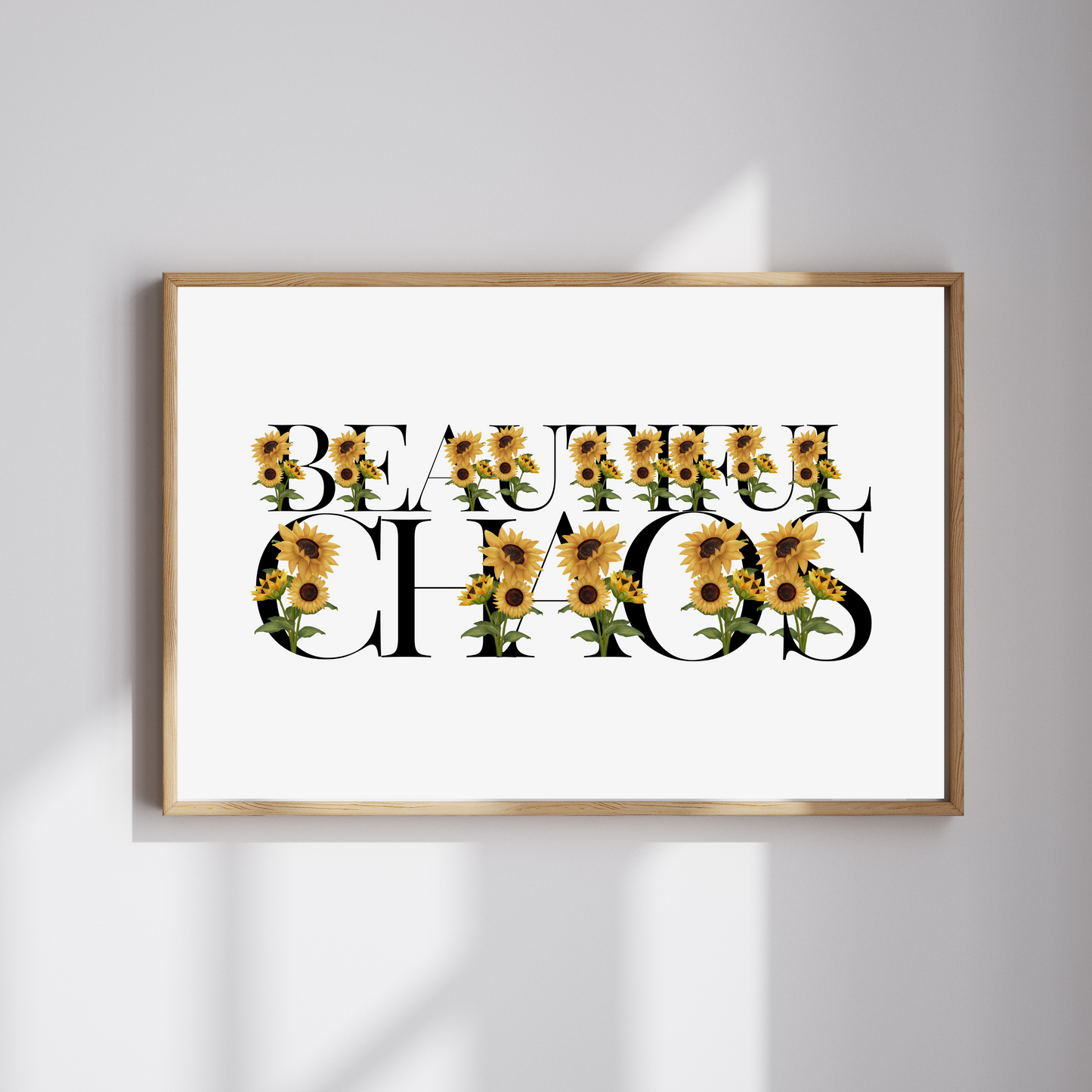 Beautiful Chaos Floral Artwork - Eco-Friendly Unframed Print