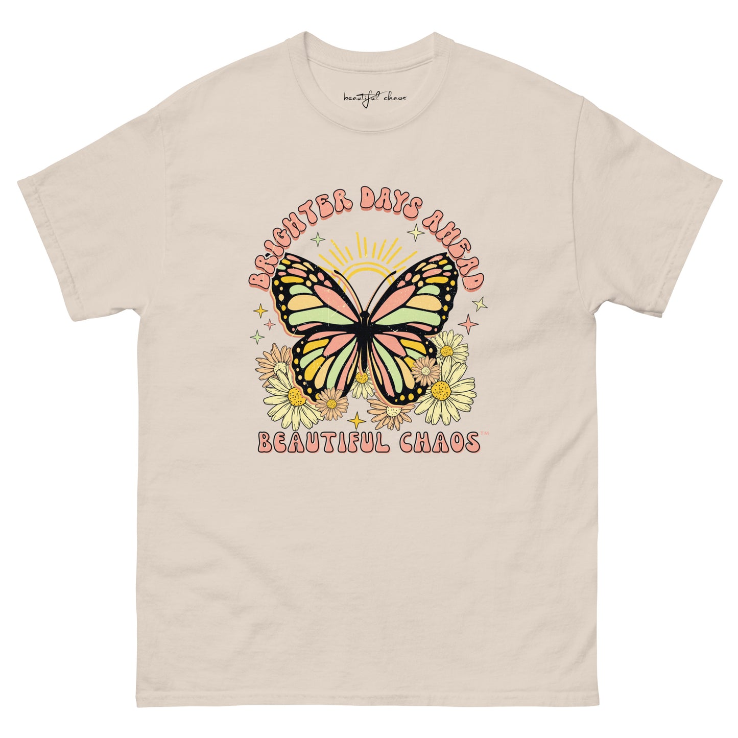 Brighter Days Ahead Retro Butterfly Tee