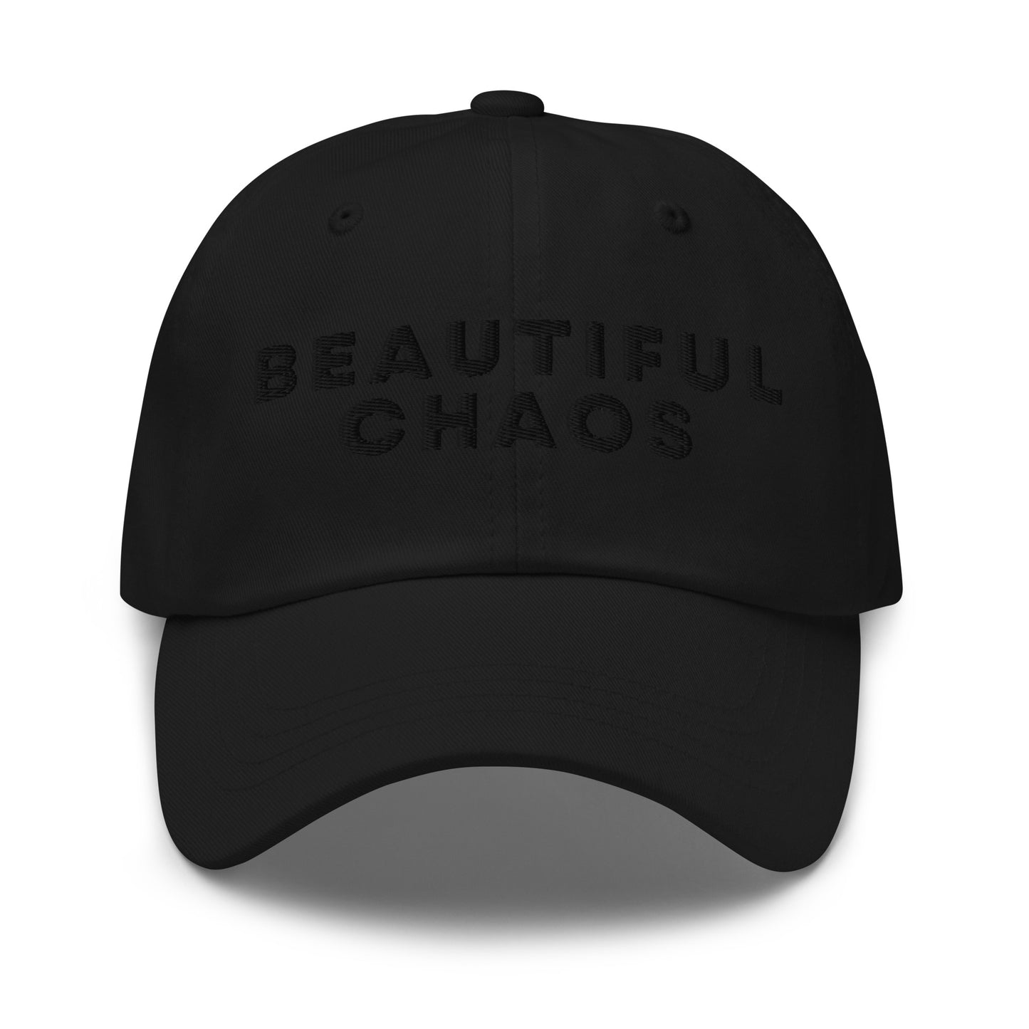 Beautiful Chaos Embroidered Logo Cap Black