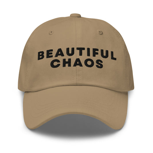 Beautiful Chaos Embroidered Logo Cap Khaki