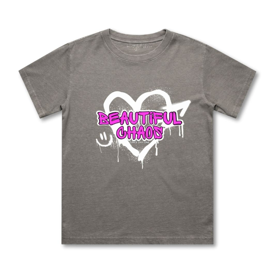 Beautiful Chaos Baby & Toddler Graffiti Heavy Faded Tee