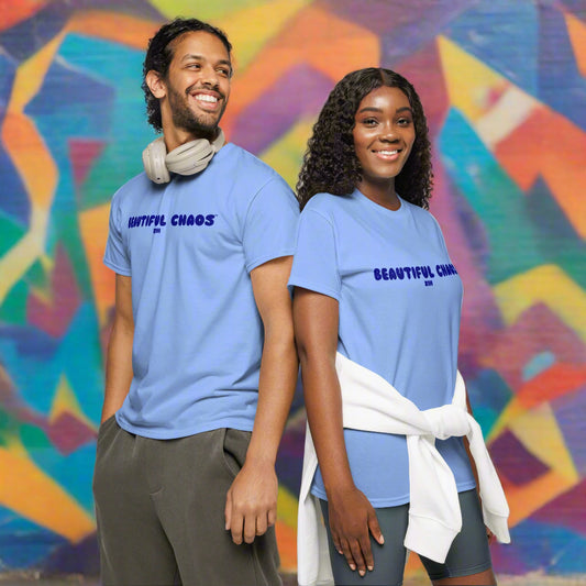 Beautiful Chaos The Most Tee - Powder Blue / Navy Models