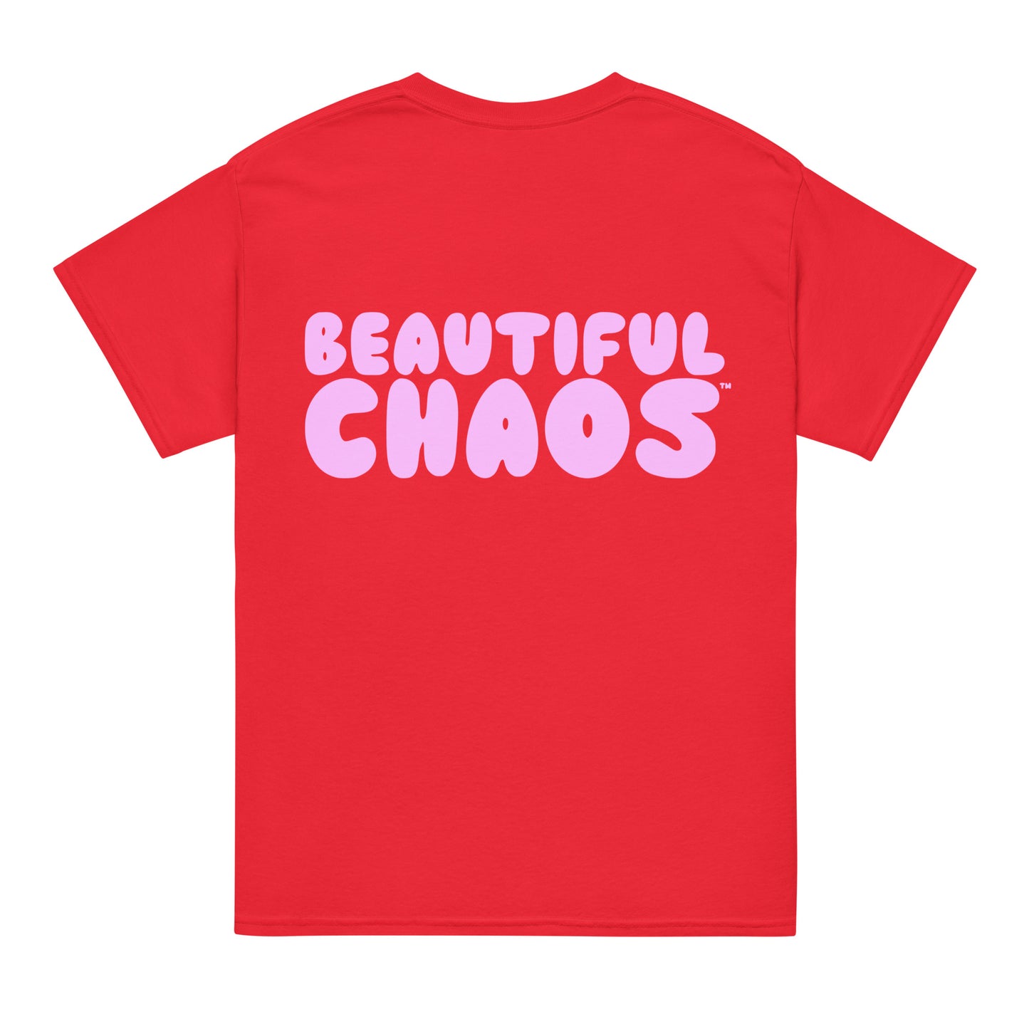 Beautiful Chaos The Most Tee - Red / Musk Pink