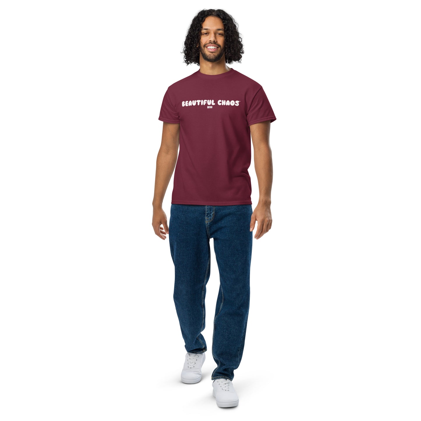 Beautiful Chaos The Most Tee XIII - Wine / Butter model