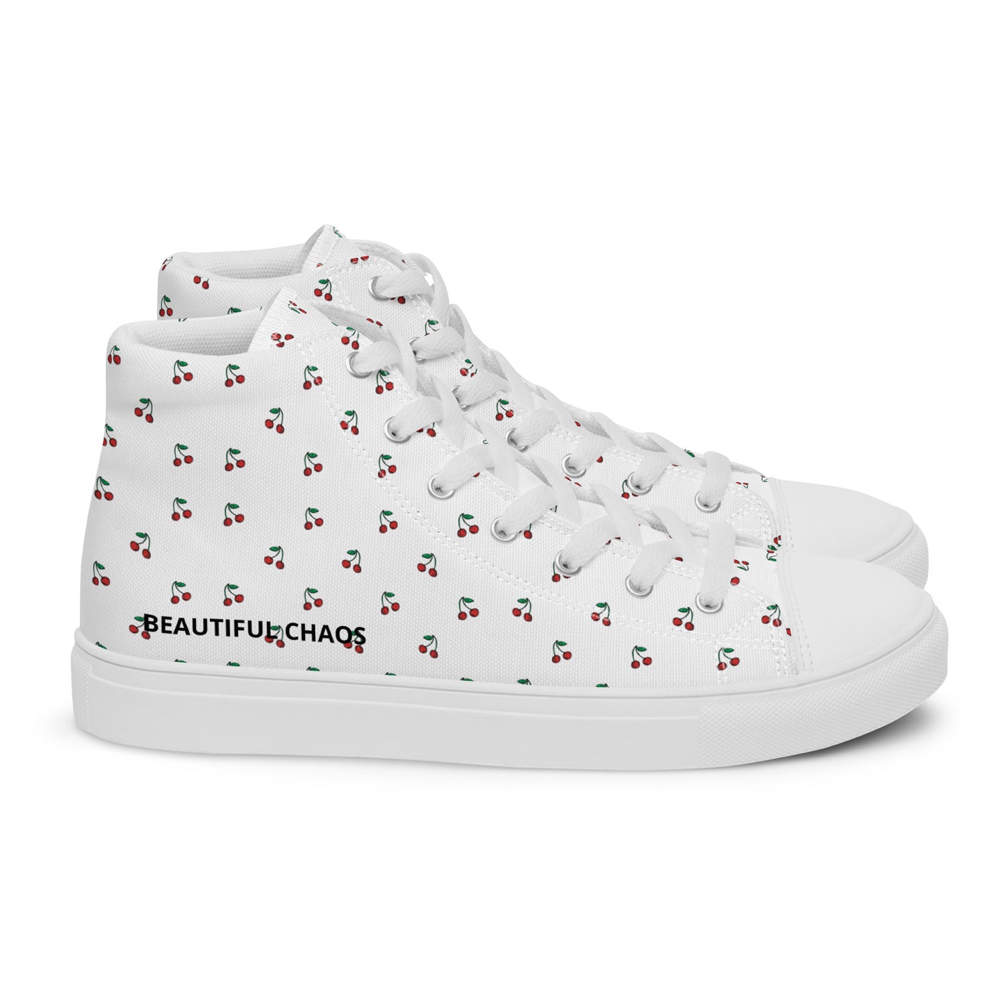 Beautiful Chaos Verry Cherry Women’s High Tops side