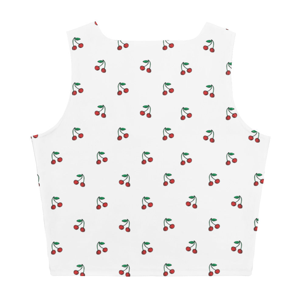 Verry Cherry Crop Tank Top Back