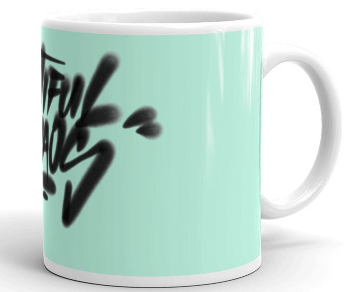 TheBeautifulChaosCannonGraffitiMug-HummingbirdBlue11oz