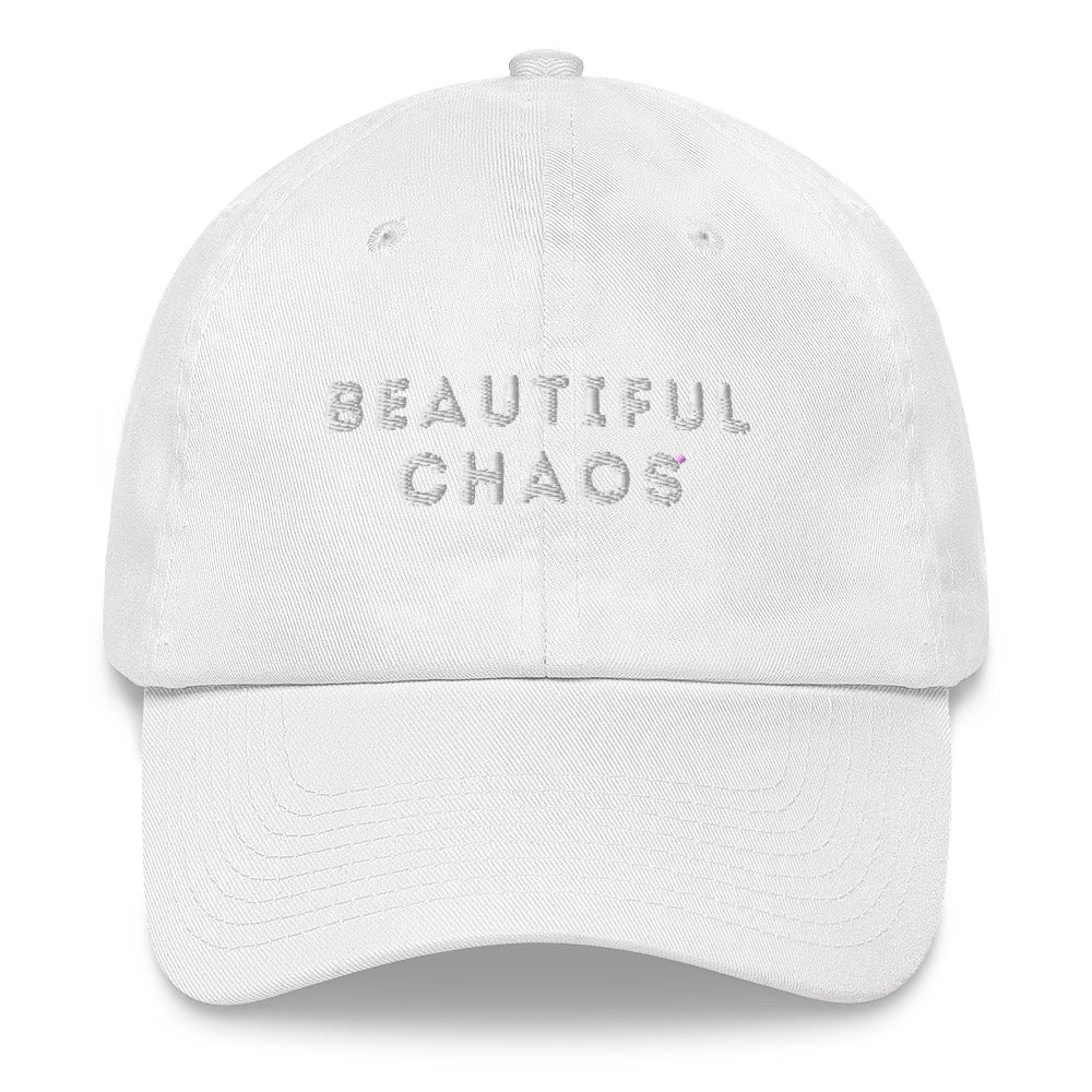 The Beautiful Chaos Embroidered Cap - White - Beautiful Chaos™