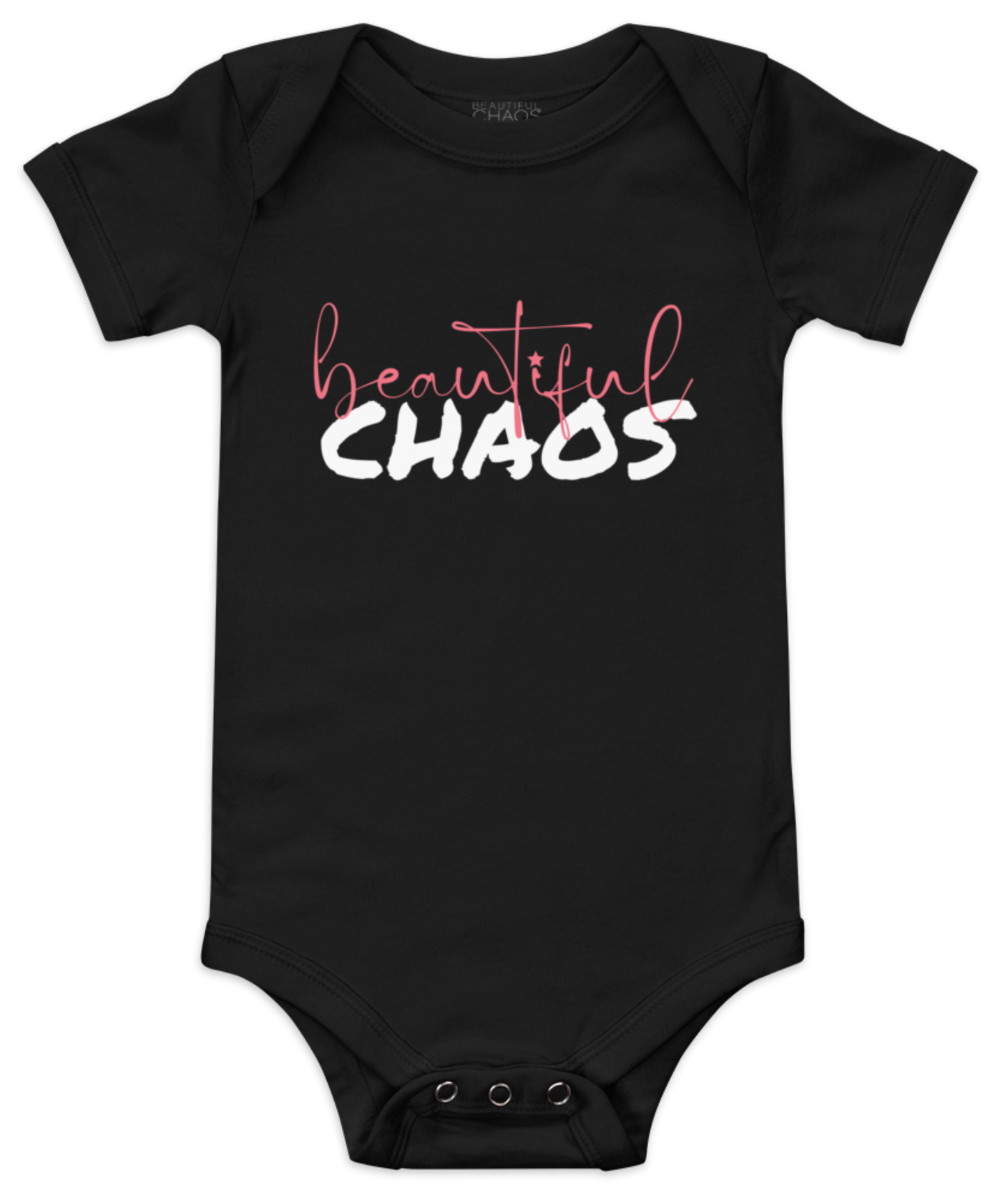 The Beautiful Chaos Rocker Onesie - Black