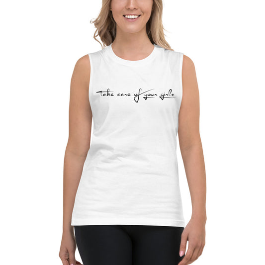 Take Care Of Your Girls Muscle Tank - Breast Cancer Fundraiser - Beautiful Chaos™