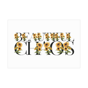 Beautiful Chaos Floral Artwork - Eco-Friendly Unframed Print