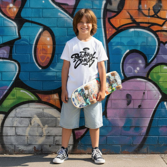 Beautiful Chaos Graffiti Youth Essential Tee
