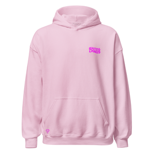 The Beautiful Chaos Impact Hoodie - Baby Pink + Neon