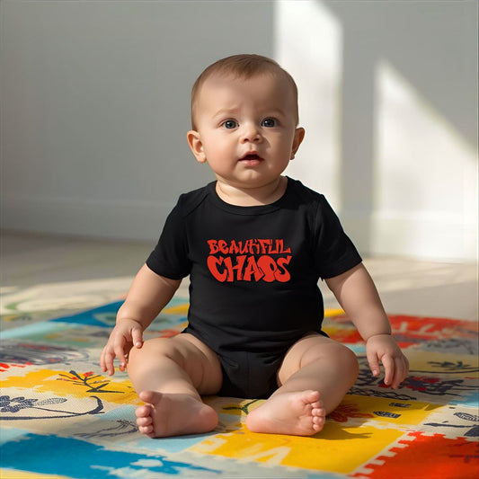 Organic Infant Street Canvas Graffiti Onesie