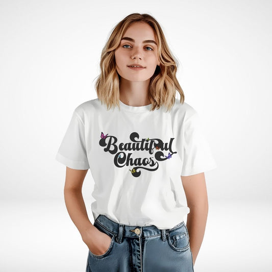 Beautiful Chaos Retro Butterflies Tee
