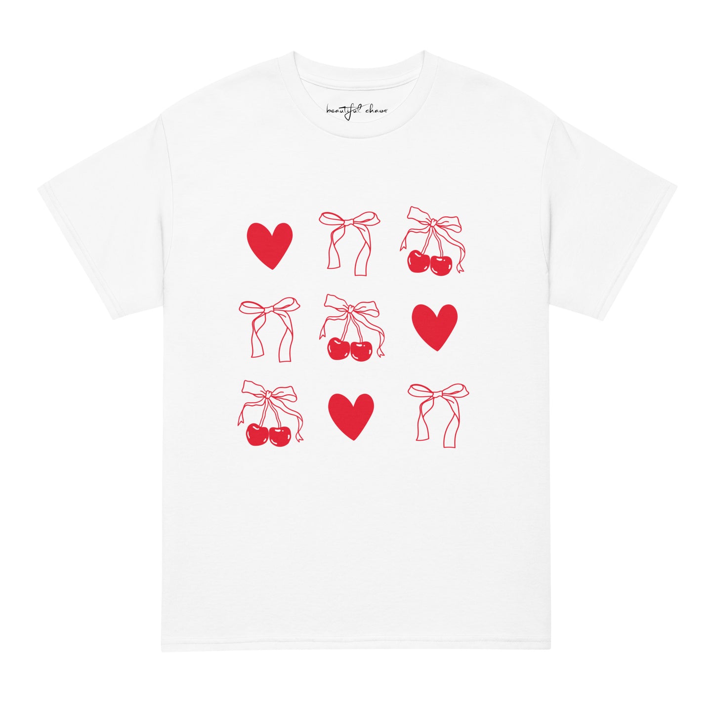 Beautiful Chaos Cherry Sweetheart Tee - Red