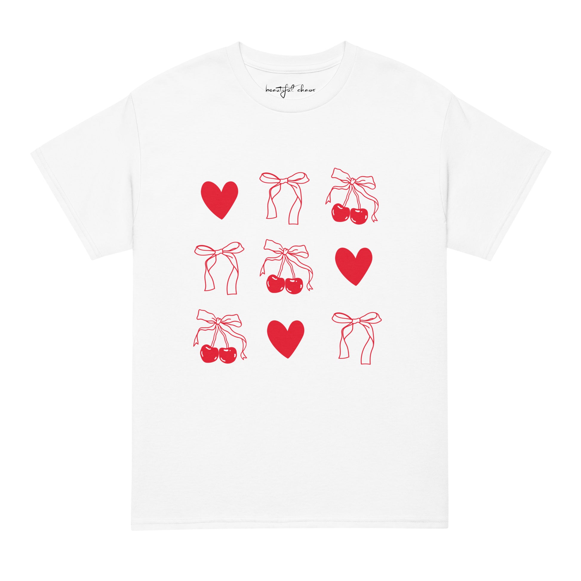 Beautiful Chaos Cherry Sweetheart Tee - Red