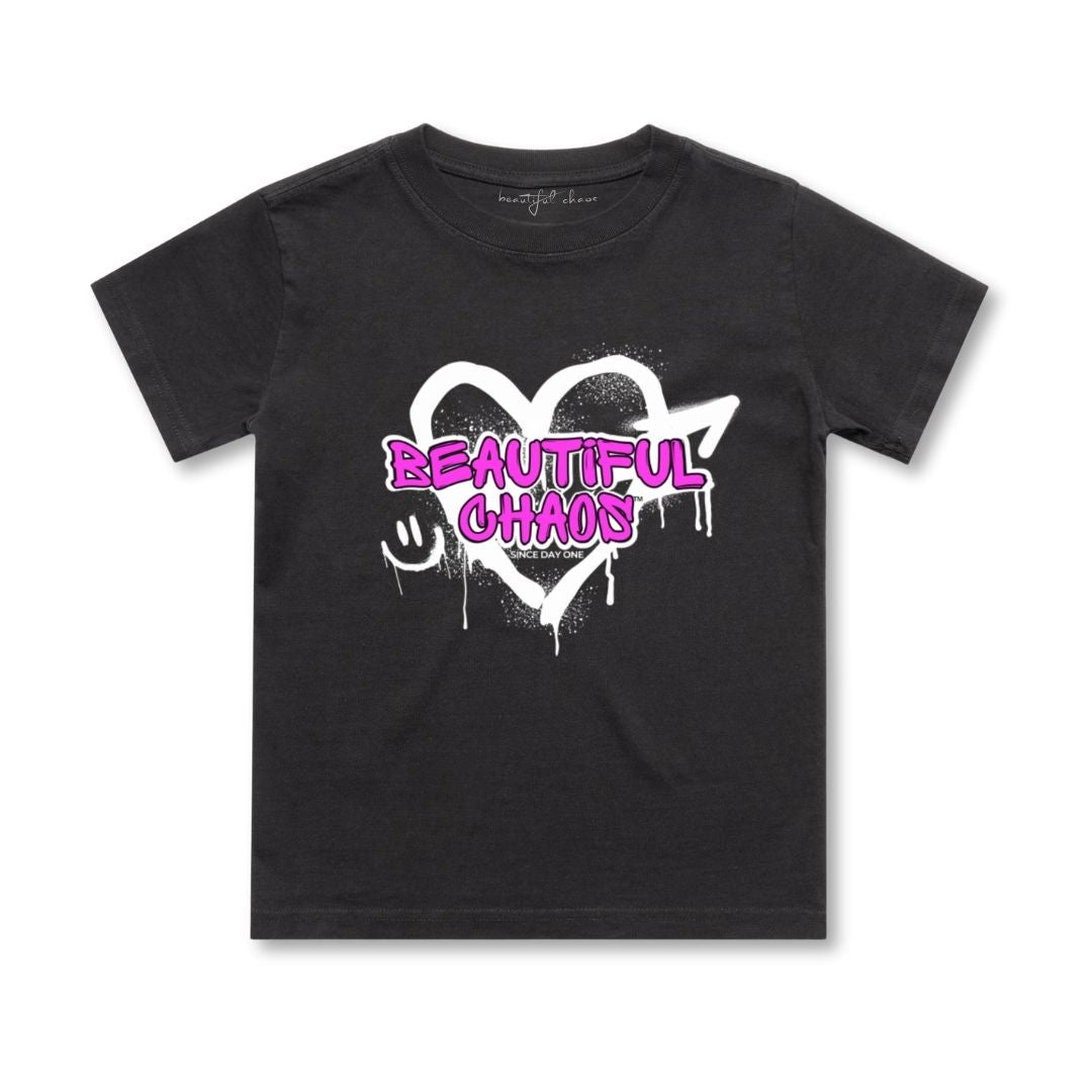 Beautiful Chaos Youth Heavy Faded Graffiti Tee