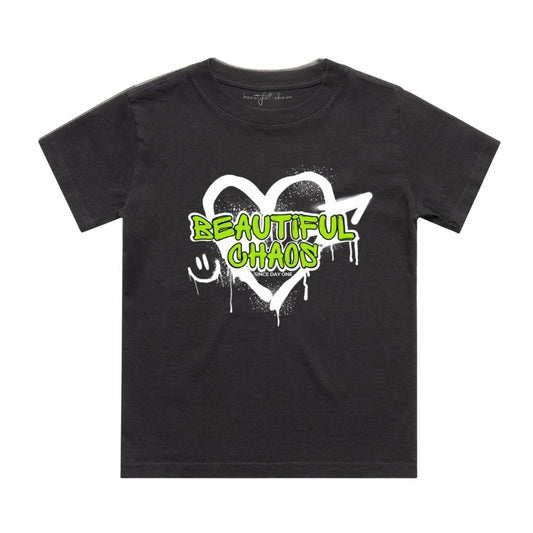 Beautiful Chaos Youth Heavy Faded Graffiti Tee
