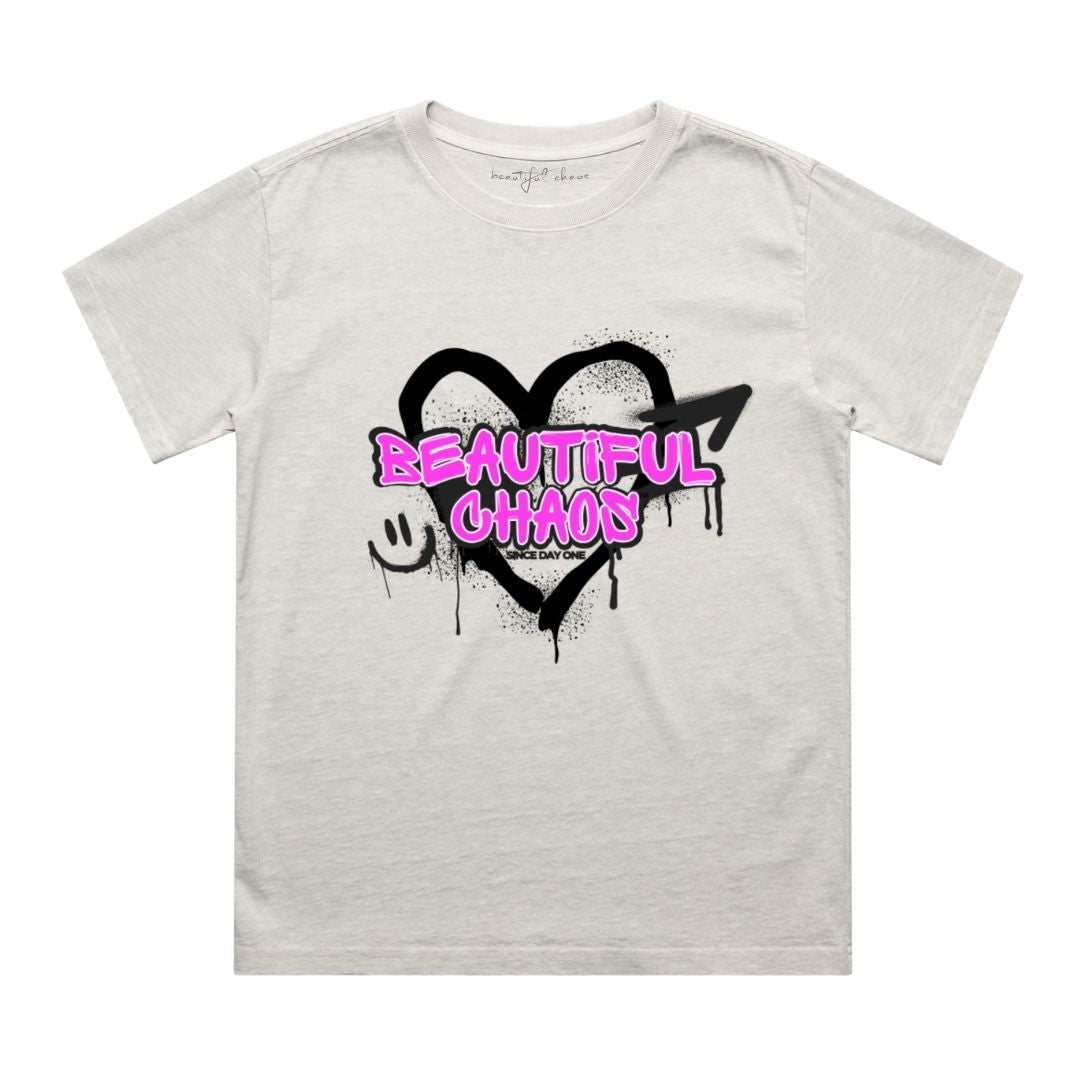 Beautiful Chaos Youth Heavy Faded Graffiti Tee
