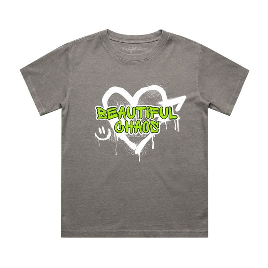 Beautiful Chaos Youth Heavy Faded Graffiti Tee