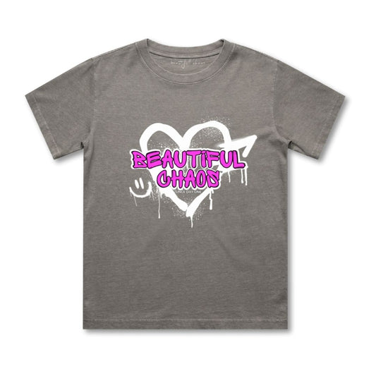 Beautiful Chaos Youth Heavy Faded Graffiti Tee