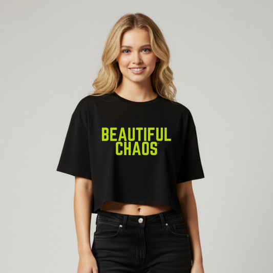Beautiful Chaos Iconic Crop Tee