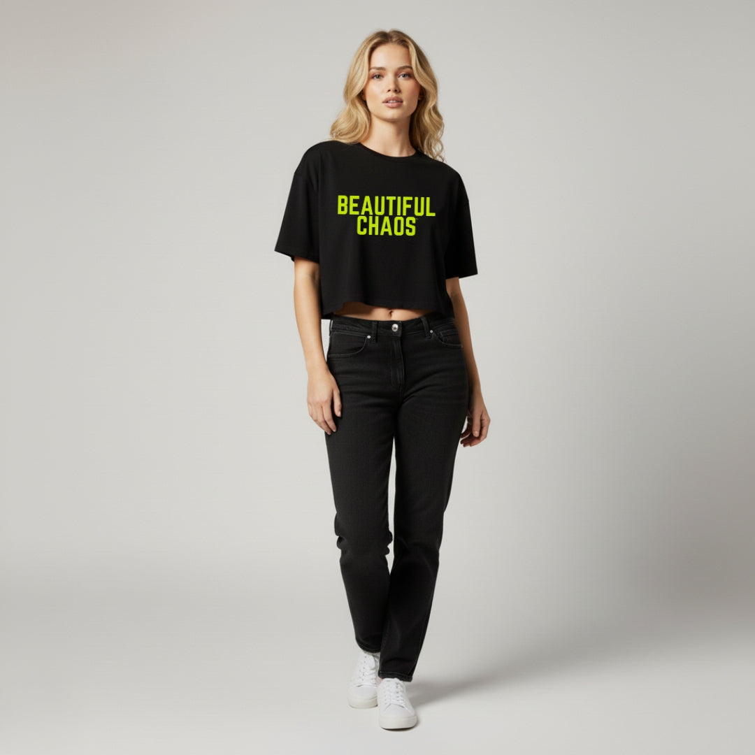 Beautiful Chaos Iconic Crop Tee