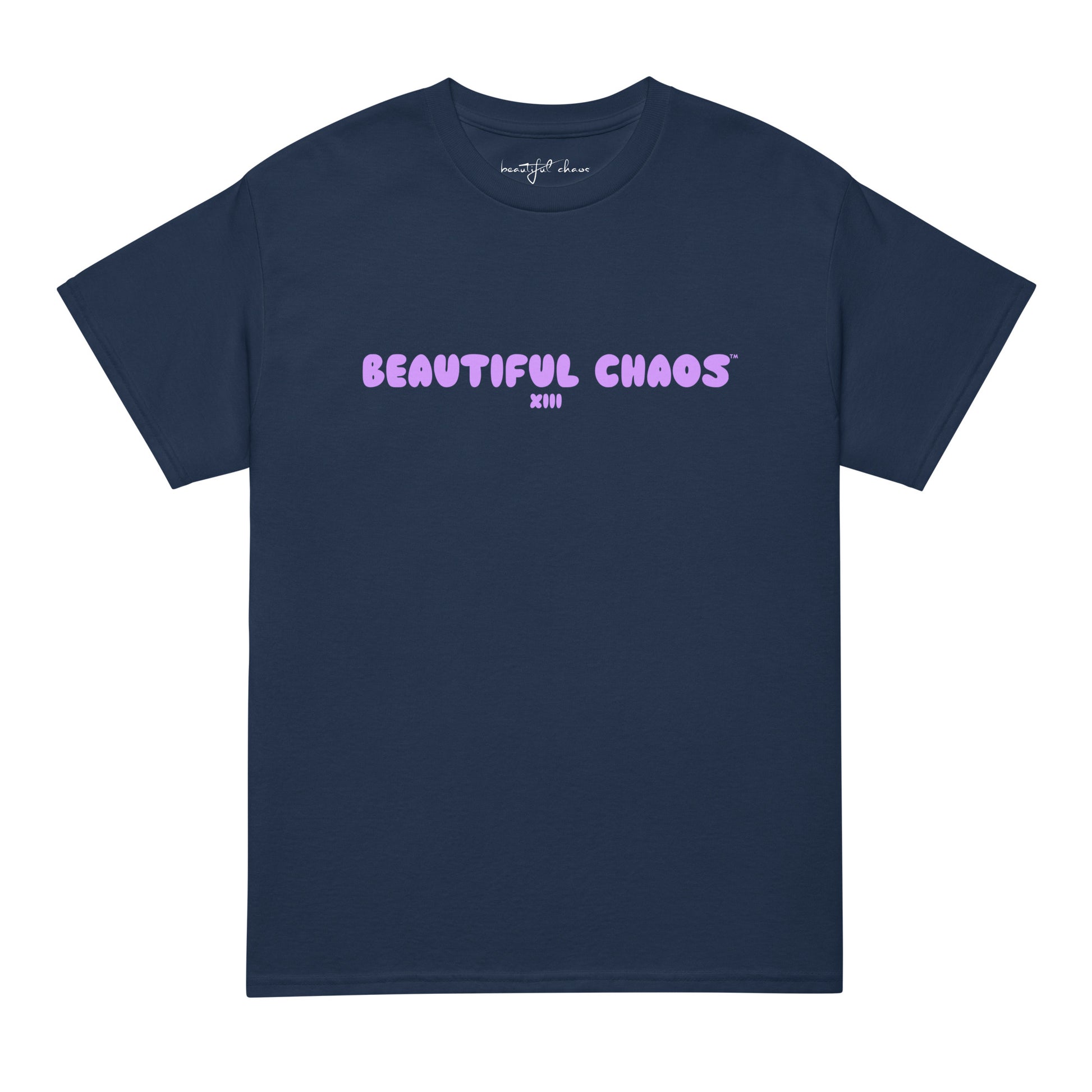 Beautiful Chaos The Most Tee XIII - Navy / Sunset Lilac front