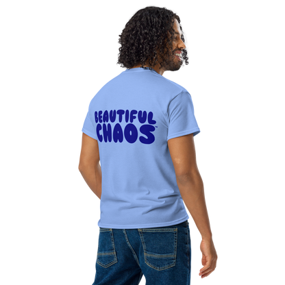Beautiful_Chaos_The_Most_Tee_-_Powder_Blue_Navy_Back_Male_model