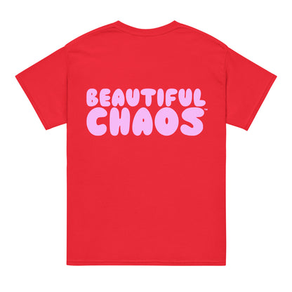 Beautiful Chaos The Most Tee - Red / Musk Pink