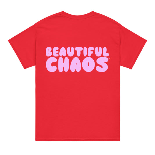 Beautiful Chaos The Most Tee - Red / Musk Pink