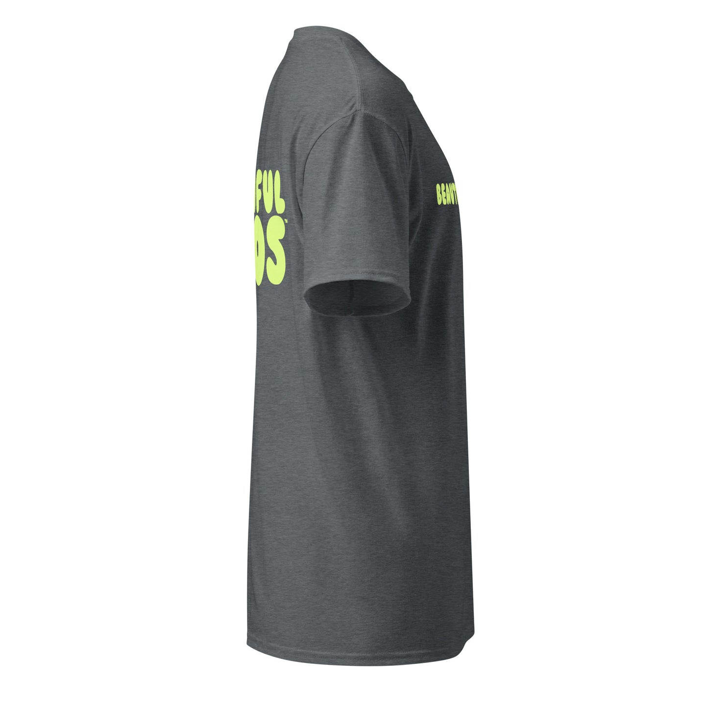 Beautiful Chaos The Most Tee XIII - Charcoal / Neon Lime side 2