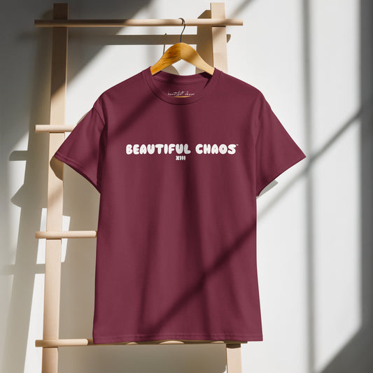 Beautiful Chaos The Most Tee XIII - Wine / Butter lifestyle