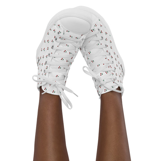 Beautiful Chaos Verry Cherry Women’s High Tops model