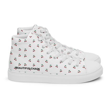 Beautiful Chaos Verry Cherry Women’s High Tops  side 