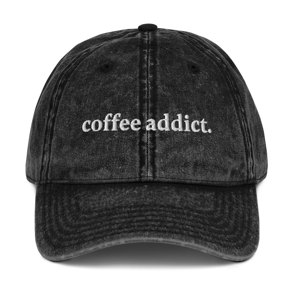Coffee Addict Cotton Twill Cap