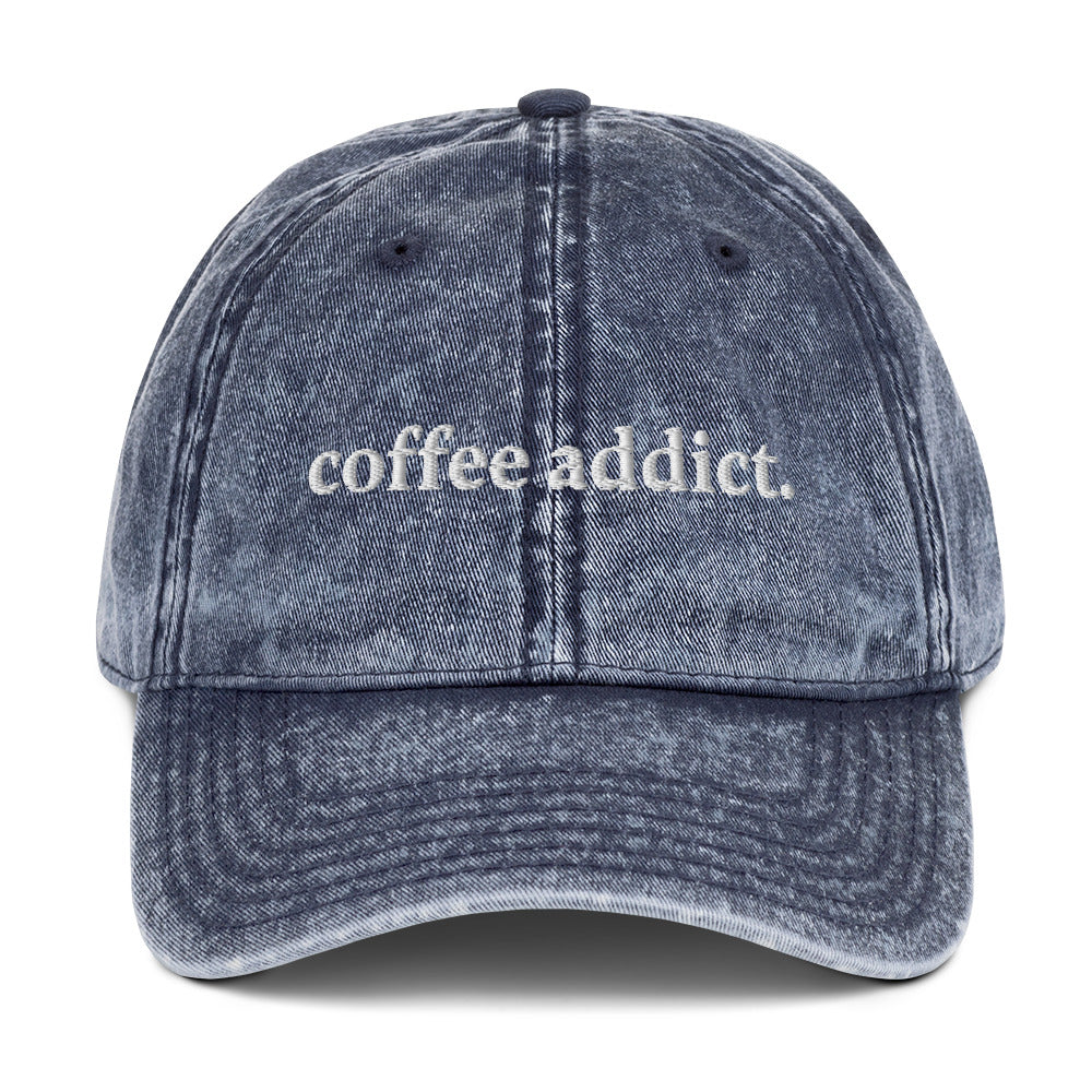 Coffee Addict Cotton Twill Cap
