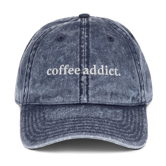 Coffee Addict Cotton Twill Cap