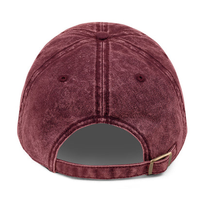 Coffee is My Love Language - Vintage Cotton Cap Maroon back