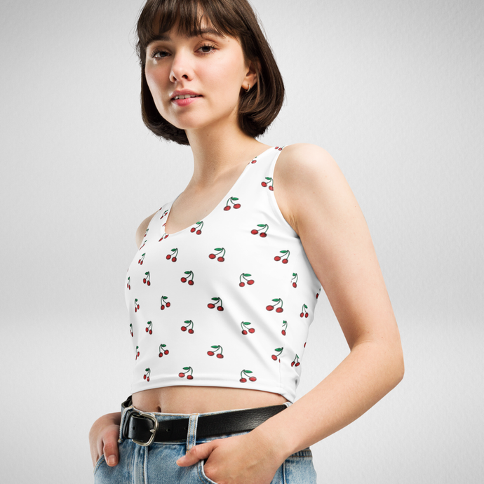 Verry Cherry Crop Tank Top