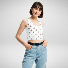 Load image into Gallery viewer, Verry Cherry Crop Tank Top