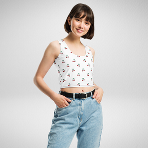 Verry Cherry Crop Tank Top