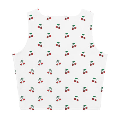 Verry Cherry Crop Tank Top Back