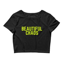Load image into Gallery viewer, The Beautiful Chaos Iconic Crop Top - Black // Neon