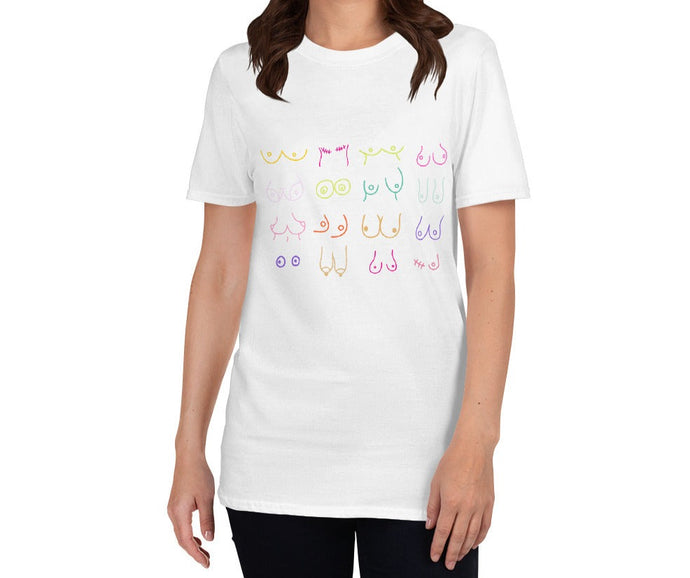 All The Girls! Short-Sleeve Unisex Tee in Multi Print - Breast Cancer Fundraiser - Beautiful Chaos™