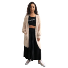Load image into Gallery viewer, Beautiful Chaos Wool Blend Faux Fur Cardi - Blush